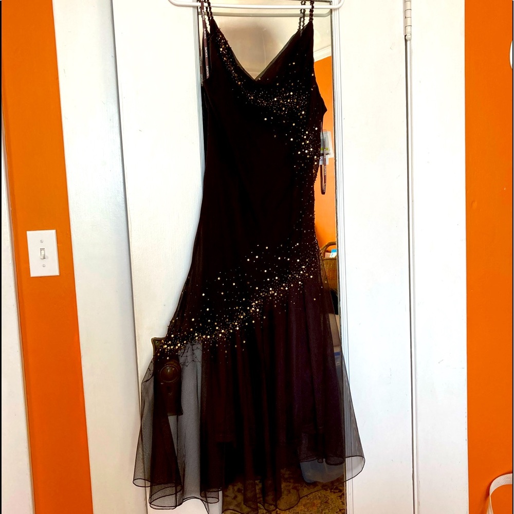 Xscape Silk Evening Gown/Cocktail Dress